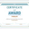 Editable Award Certificate Template In Word #1476 Pertaining To Winner Certificate Template