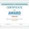 Editable Award Certificate Template In Word #1476 Pertaining To Winner Certificate Template