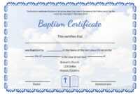 Editable Baptism Certificate Template throughout Baptism Certificate Template Word