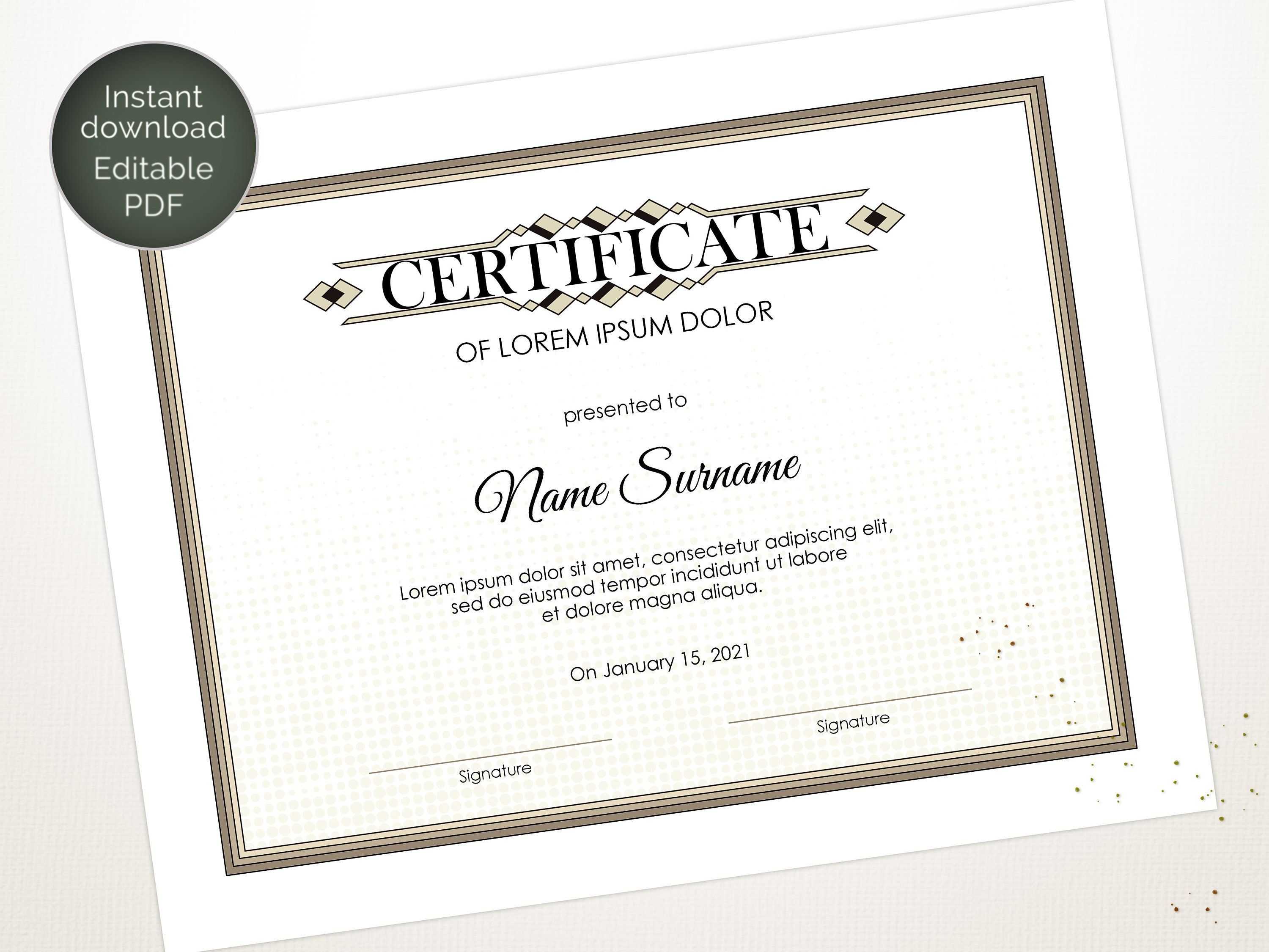 Editable Certificate Template, Blank Business Certificate Within Update Certificates That Use Certificate Templates