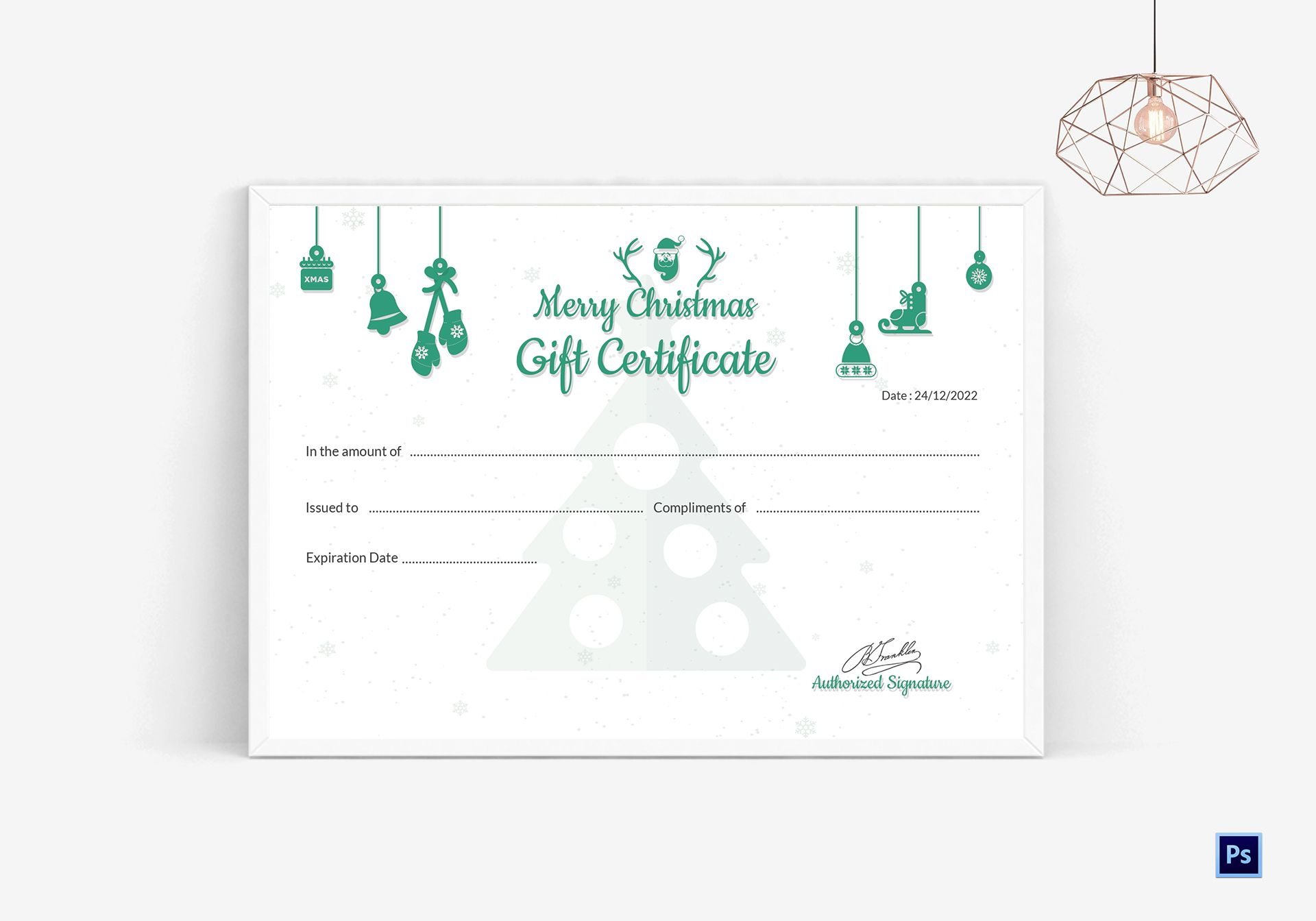 Editable Christmas Gift Certificate Pertaining To Merry Christmas Gift Certificate Templates