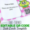 Editable Owl Qr Code Task Cards Template Freebie – Flapjack In Task Cards Template