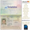 Editable Passport Templates | Passport Template In 2019 In Blank Drivers License Template