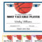 Editable Pdf Sports Team Basketball Certificate Award In Basketball Camp Certificate Template