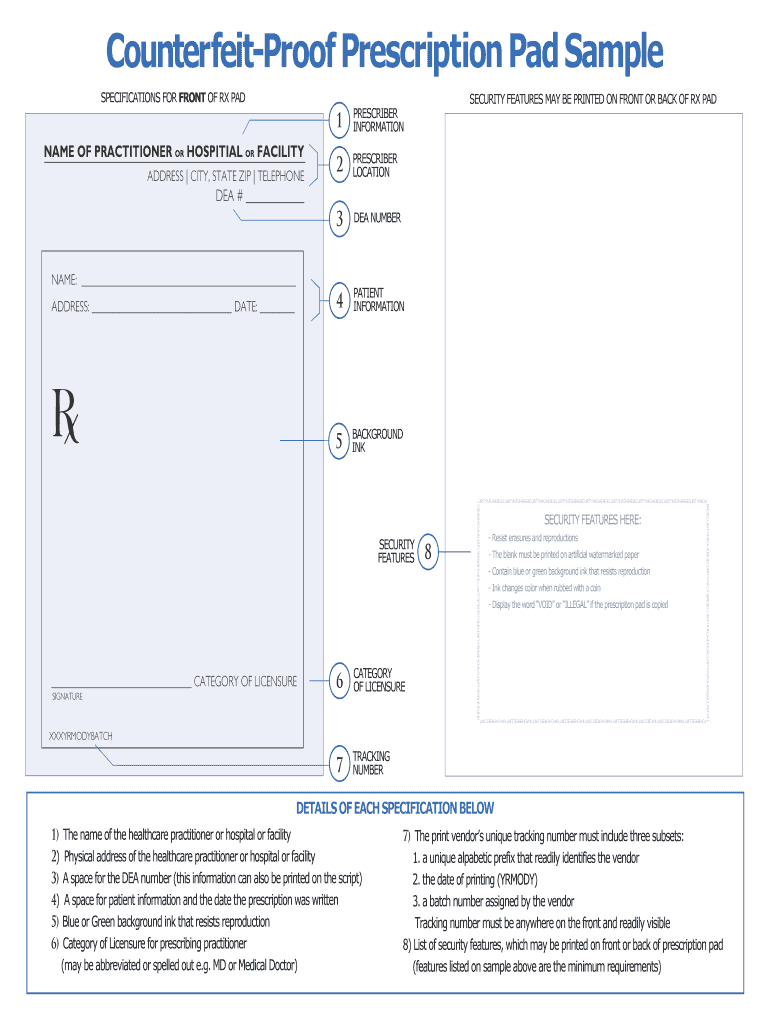 Editable Prescription Template – Fill Online, Printable Inside Blank Prescription Form Template