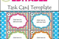 Editable Task Card Templates - Bkb Resources inside Task Cards Template