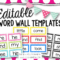 Editable Word Wall Templates | Beginning Of The Year – Prep Inside Blank Word Wall Template Free