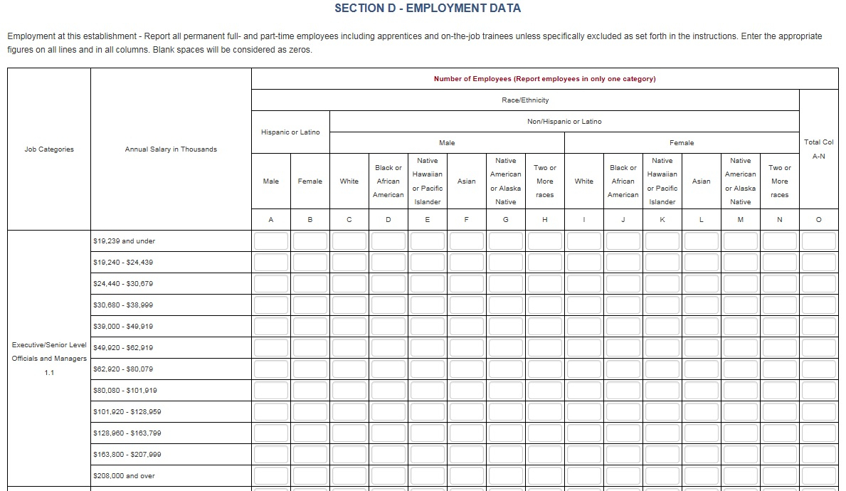 Eeo 1 Report Related Keywords & Suggestions – Eeo 1 Report Intended For Eeo 1 Report Template