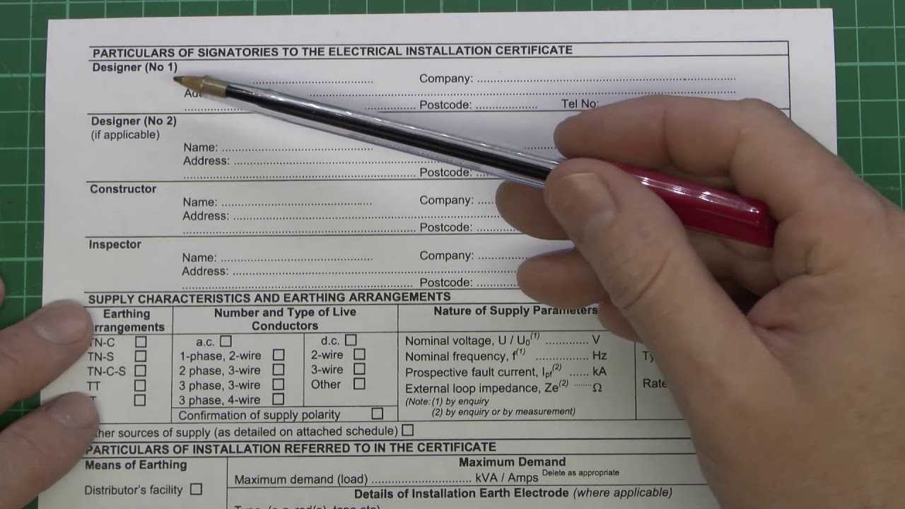 Electrical Certificates Part 2 – Installation Certificate Within Electrical Installation Test Certificate Template