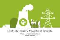 Electricity Industry Powerpoint Template in Nuclear Powerpoint Template