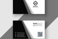 Elegant Black And White Business Card Template with Black And White Business Cards Templates Free