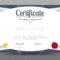Elegant Certificate Template. Business Certificate Formal Theme Throughout Elegant Certificate Templates Free