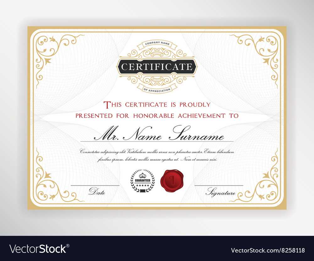 Elegant Certificate Template Design Regarding Elegant Certificate Templates Free