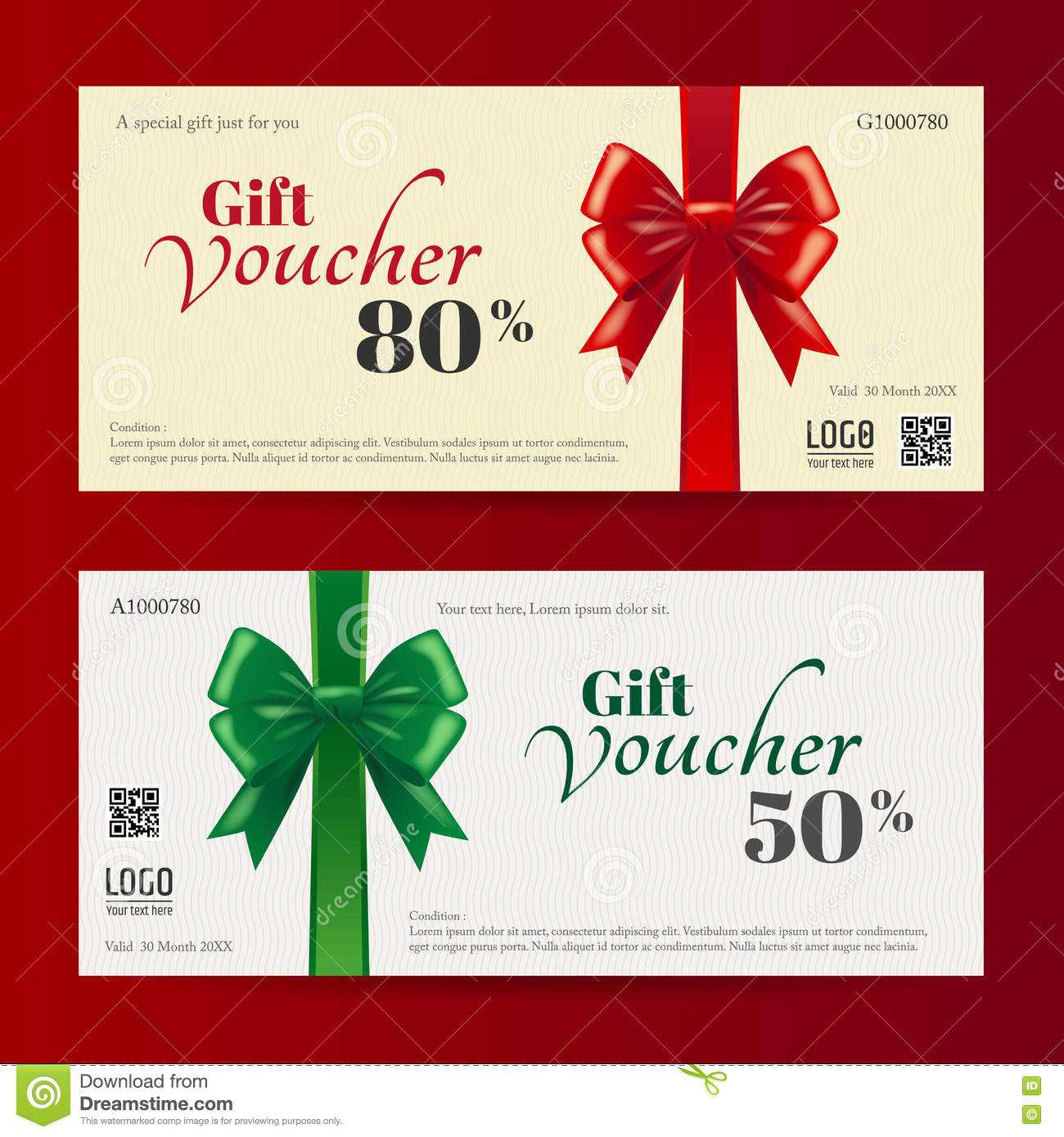 Elegant Christmas Gift Card Or Gift Voucher Template Stock Inside Free Christmas Gift Certificate Templates