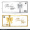 Elegant Gift Card Gift Voucher Template Stock Vector With Regard To Elegant Gift Certificate Template