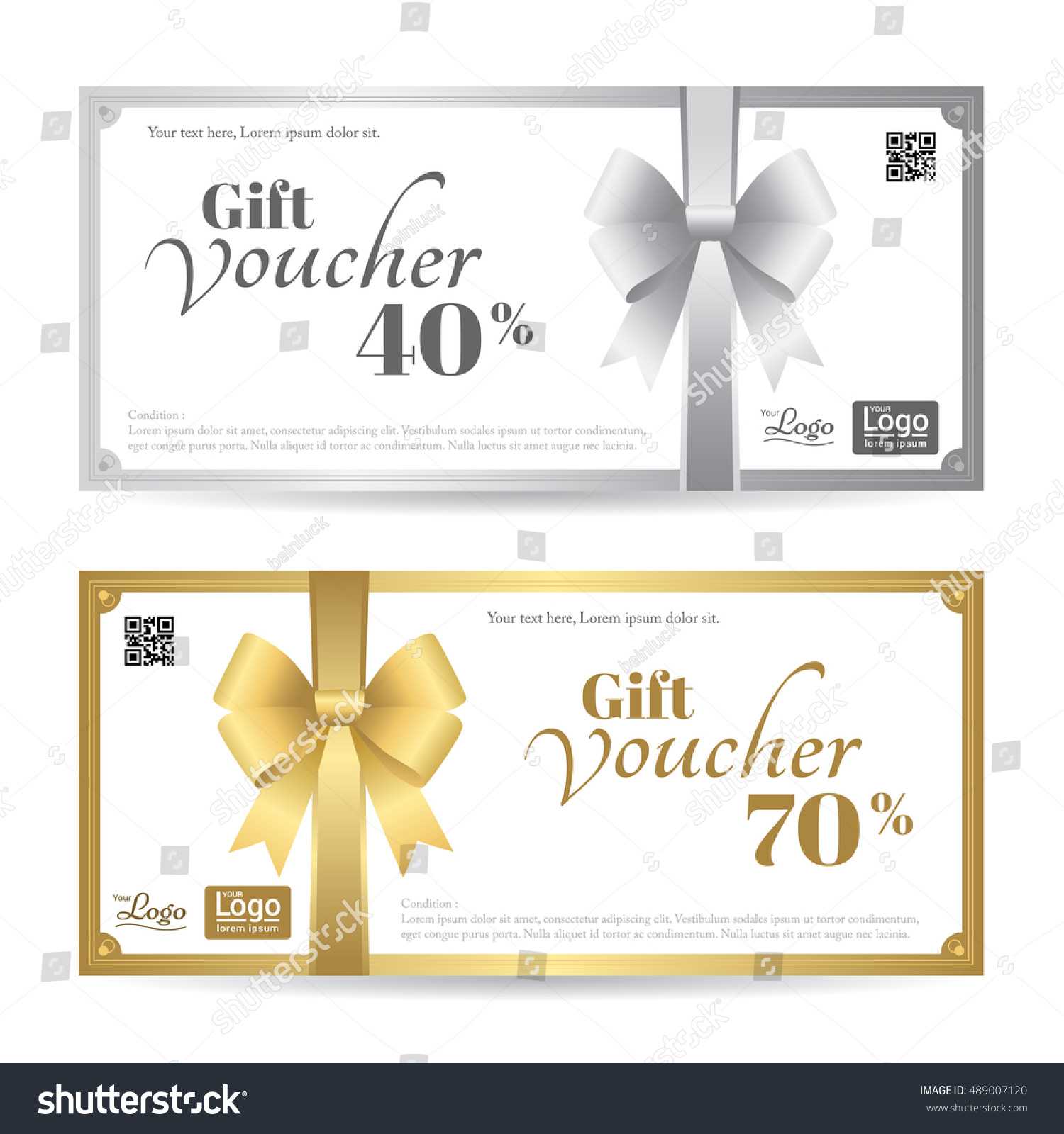 Elegant Gift Card Gift Voucher Template Stock Vector With Regard To Elegant Gift Certificate Template