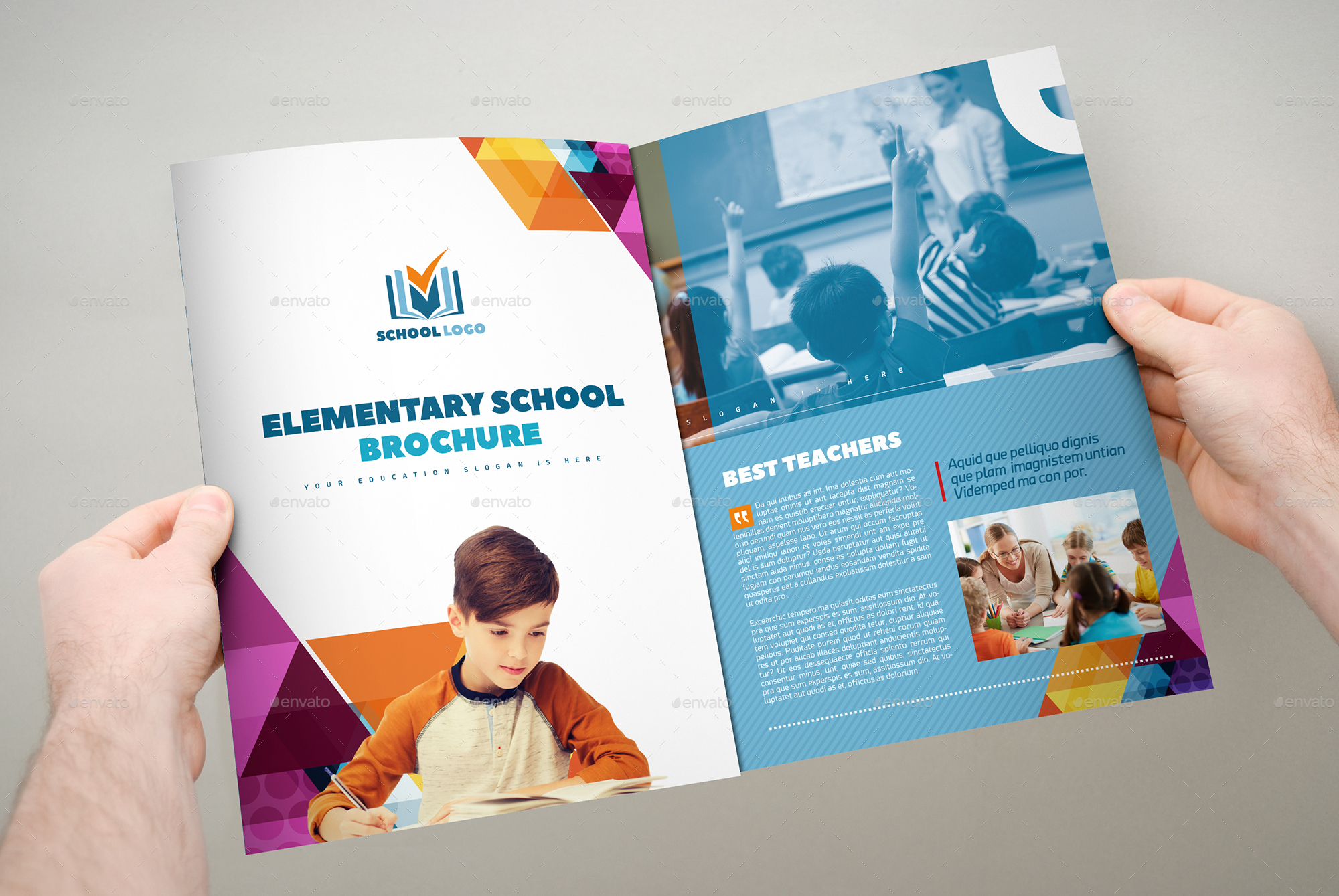 Elementary School Brochure Template 3Xa4 Trifold Within Tri Fold School Brochure Template