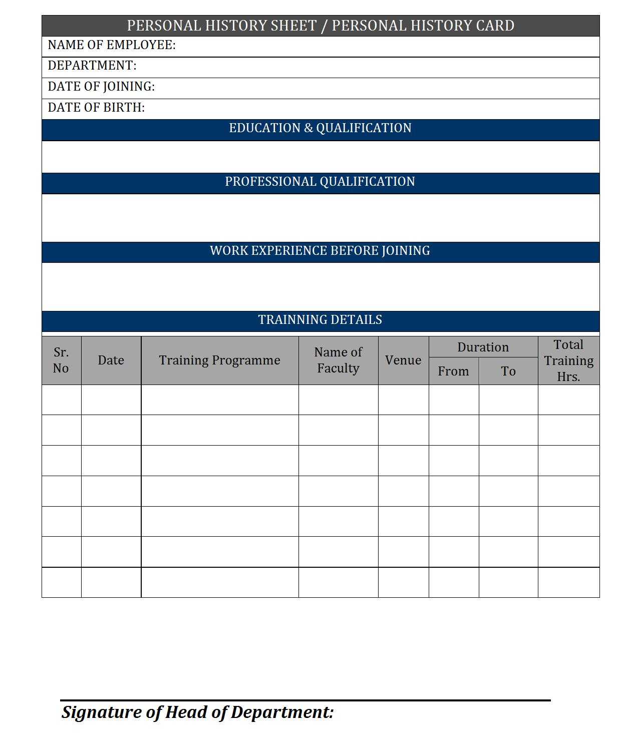 Employee History Card – Throughout Employee Card Template Word