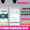 Employee Id Card Latest In Corel Draw | Company Id Card Design | School  Identity Card Design Within Faculty Id Card Template