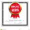 Employee Of The Month Certificate Template Stock Vector In Best Employee Award Certificate Templates