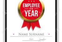 Employee Of The Year Certificate Template intended for Employee Of The Year Certificate Template Free