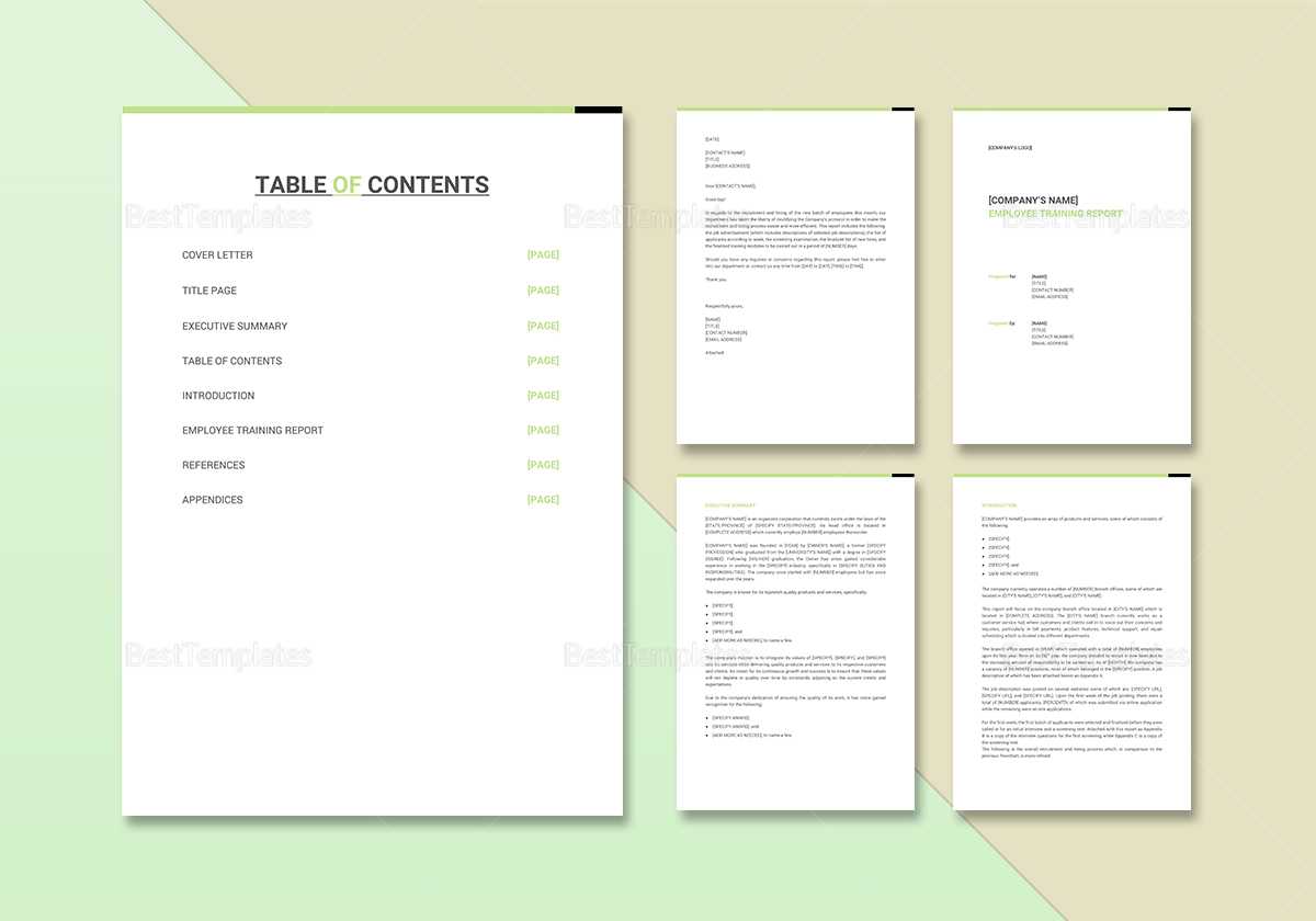 Employee Training Report Template In After Training Report Template