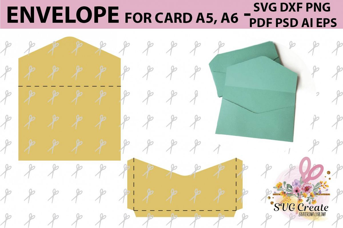 Envelope Template, Svg Printable Pdf Diy Digital Pertaining To Envelope Templates For Card Making