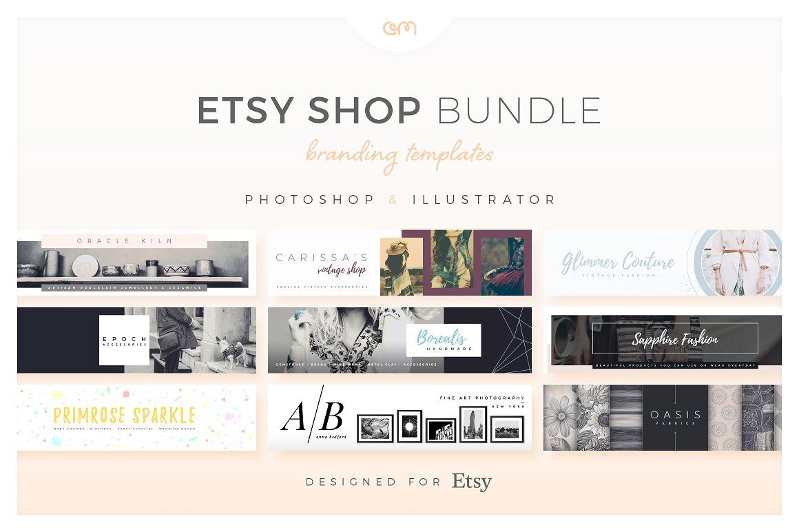 Etsy Shop Bundle – Web Elements – Etsy Banners – Etsy With Regard To Etsy Banner Template