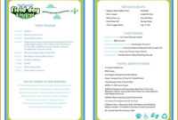 Event Program Template | Template | Program Template inside Free Event Program Templates Word
