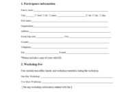 Event Registration Form Template Microsoft Word within Seminar Registration Form Template Word