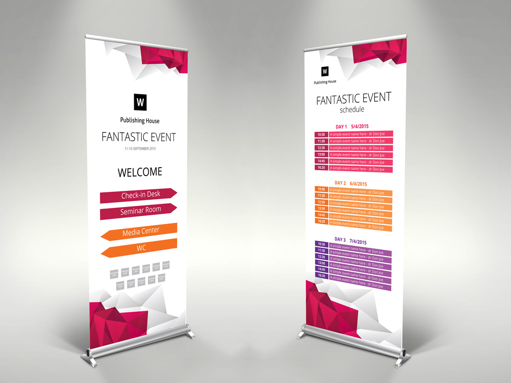 Event Roll Up Banner Template – Themzy Templates In Event Banner Template