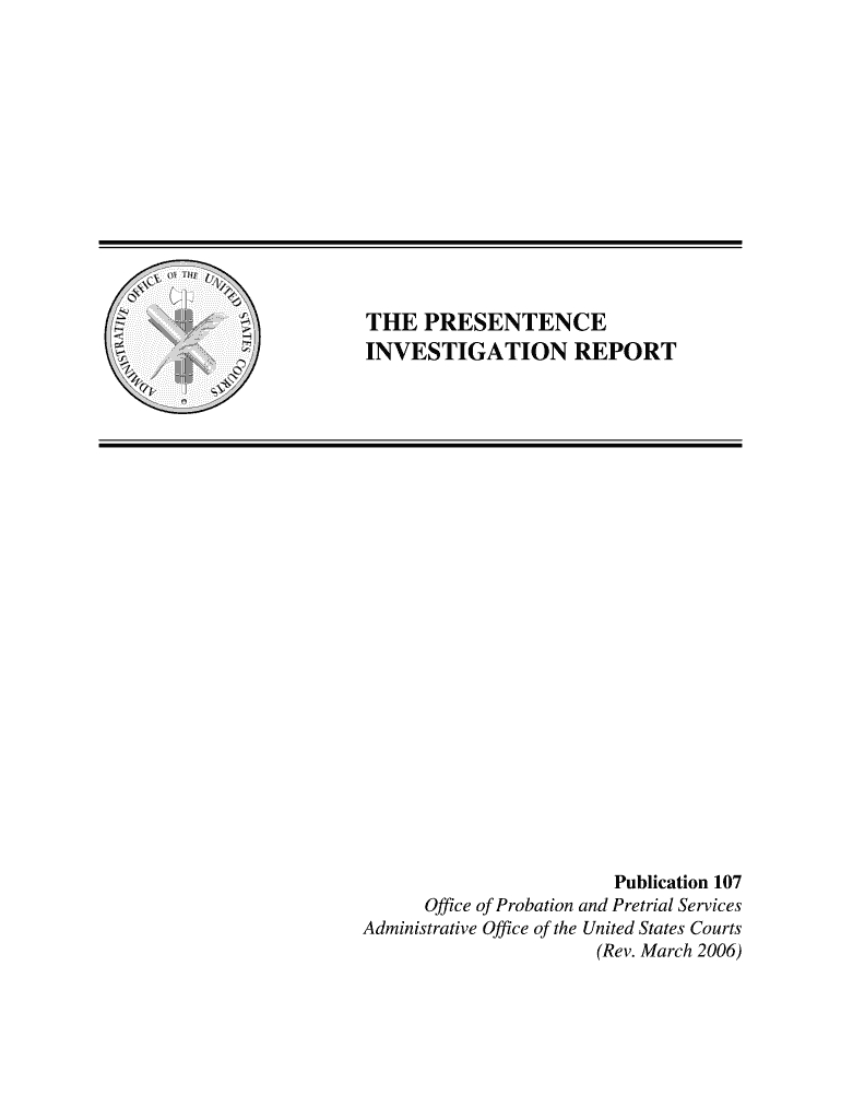 Example Of Presentence – Fill Online, Printable, Fillable Pertaining To Presentence Investigation Report Template