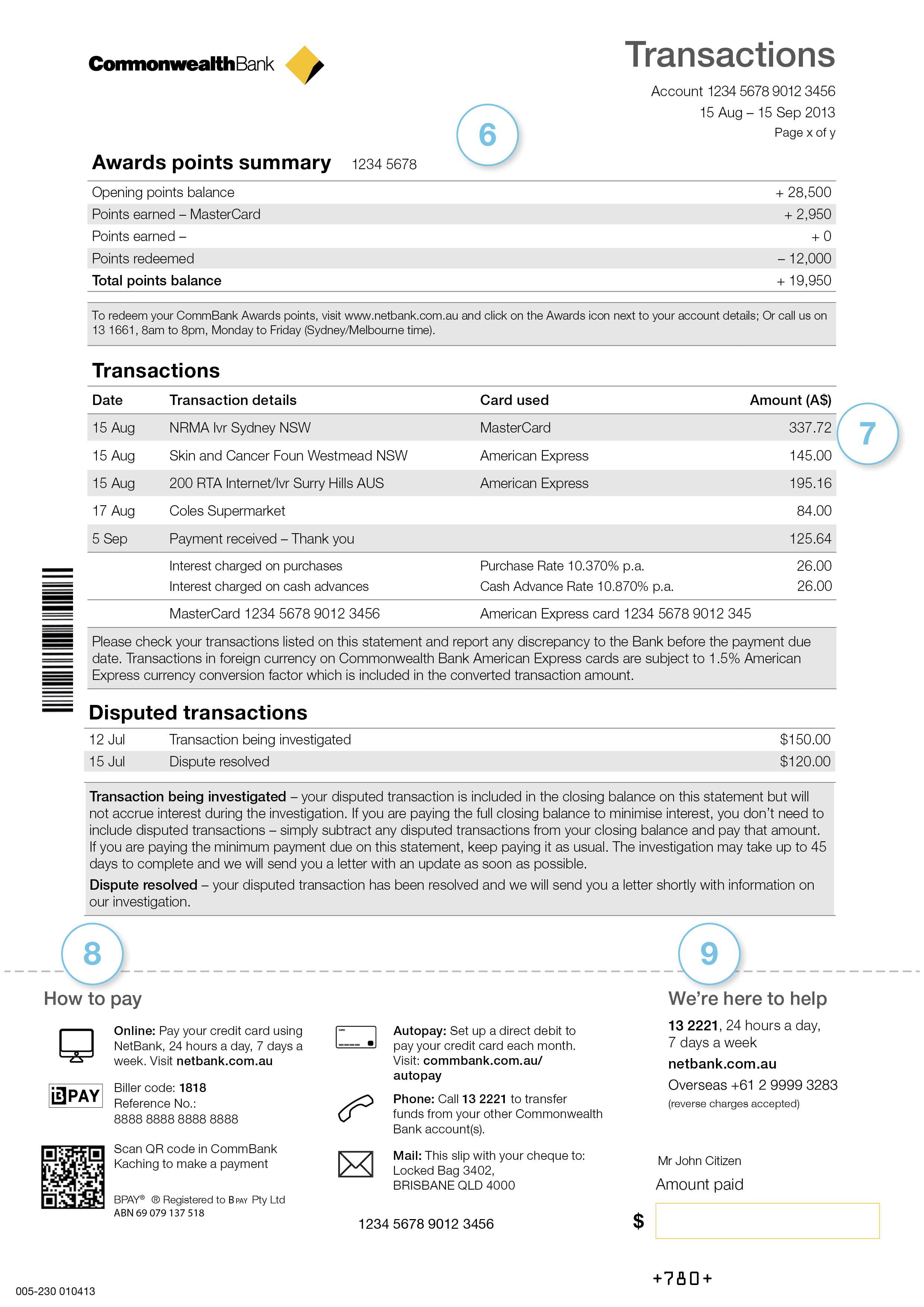 Examples Of Banks Example Credit Card Statement Your Guide Regarding Credit Card Statement Template