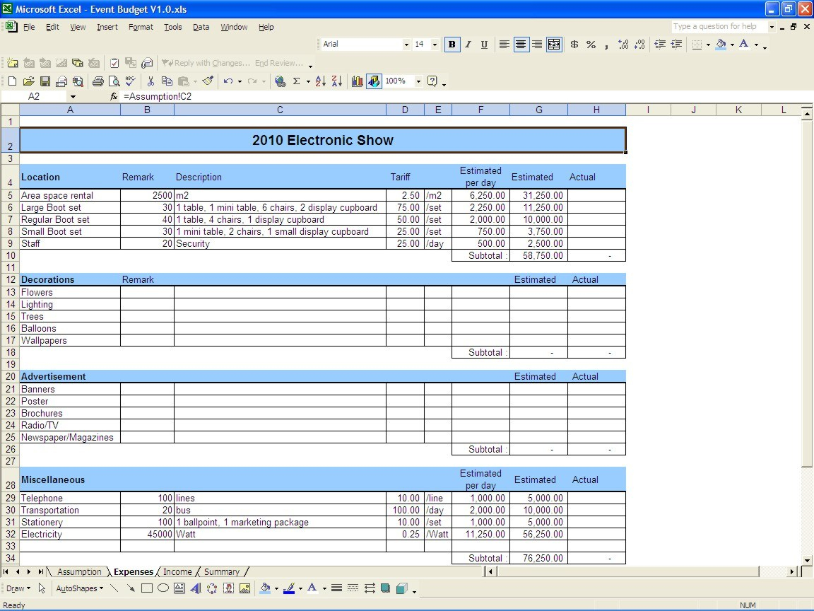 Expense Report Template Excel 2010 Templates | Rohanspong With Expense Report Template Excel 2010