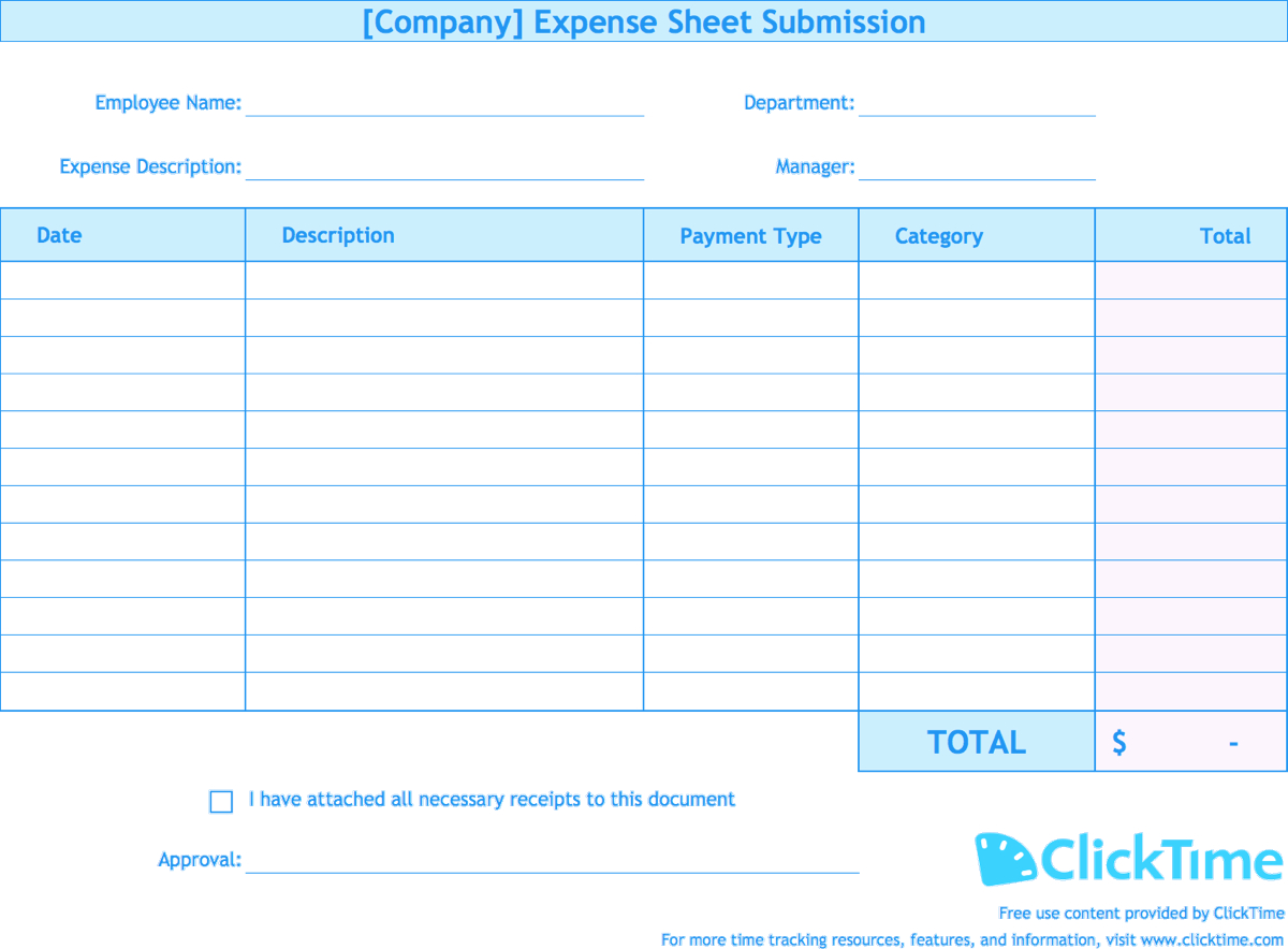 Expense Report Template | Track Expenses Easily In Excel With Expense Report Spreadsheet Template