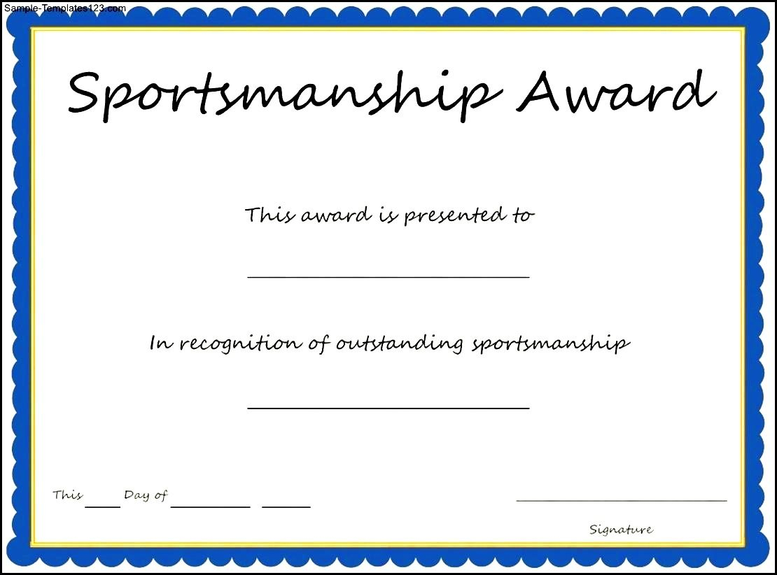 Extra Effort Award Template Sample Templates Outstanding Within Sports Day Certificate Templates Free