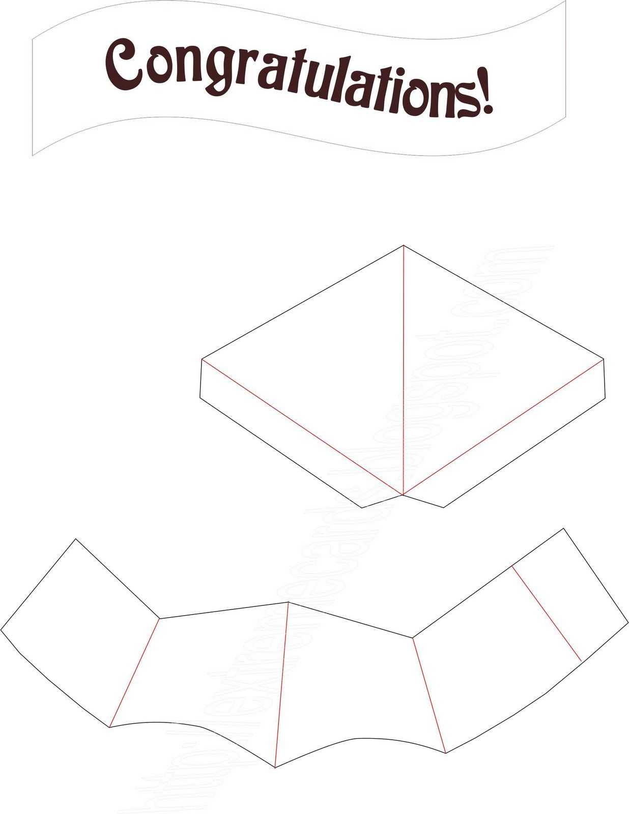 Graduation Pop Up Card Template