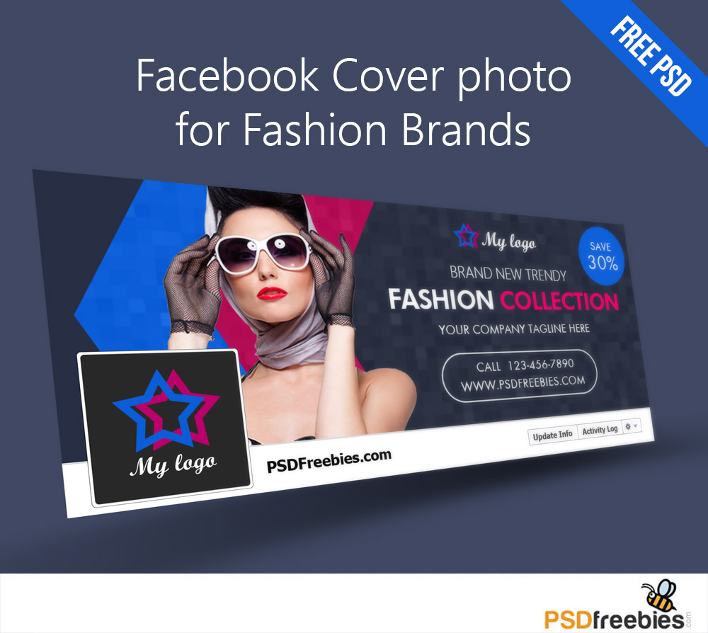 Facebook Cover Photo For Fashion Brands Free Psd Throughout Facebook Banner Template Psd