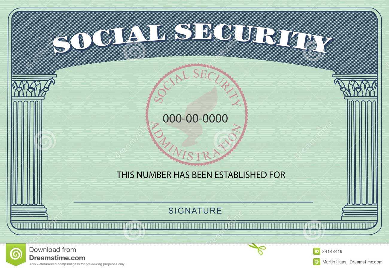 Fake Social Security Card Template Download Regarding Fake Social Security Card Template Download