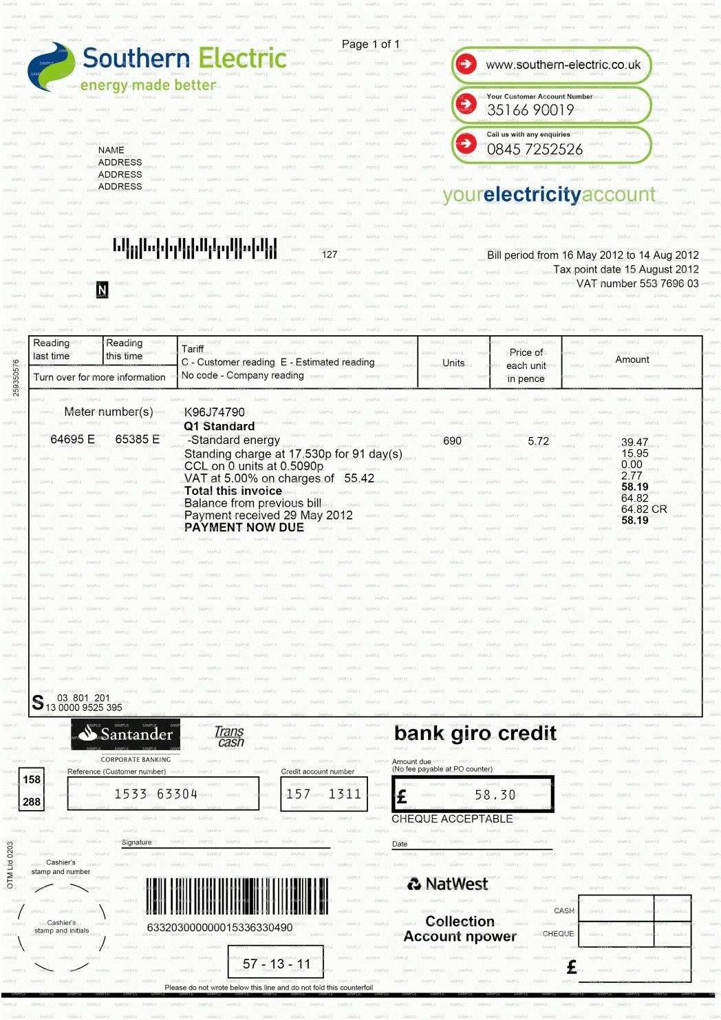Fake Utility Bill Template Download Business Plan Template With Regard To Fake Credit Card Receipt Template