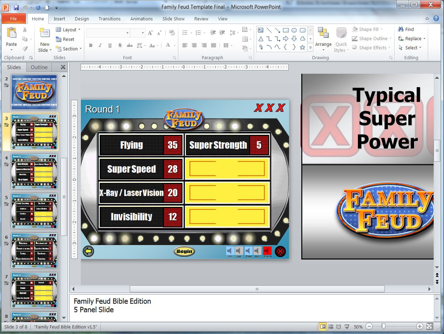 Family Feud For Powerpoint Templates Download Free Template With Regard To Family Feud Powerpoint Template Free Download