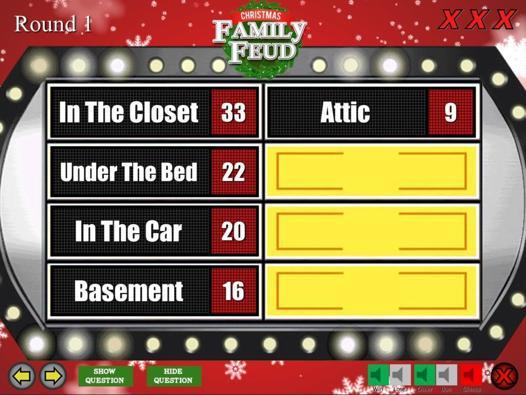 Family Feud Game Board Powerpoint For Teachers Show Files For Family Feud Powerpoint Template With Sound