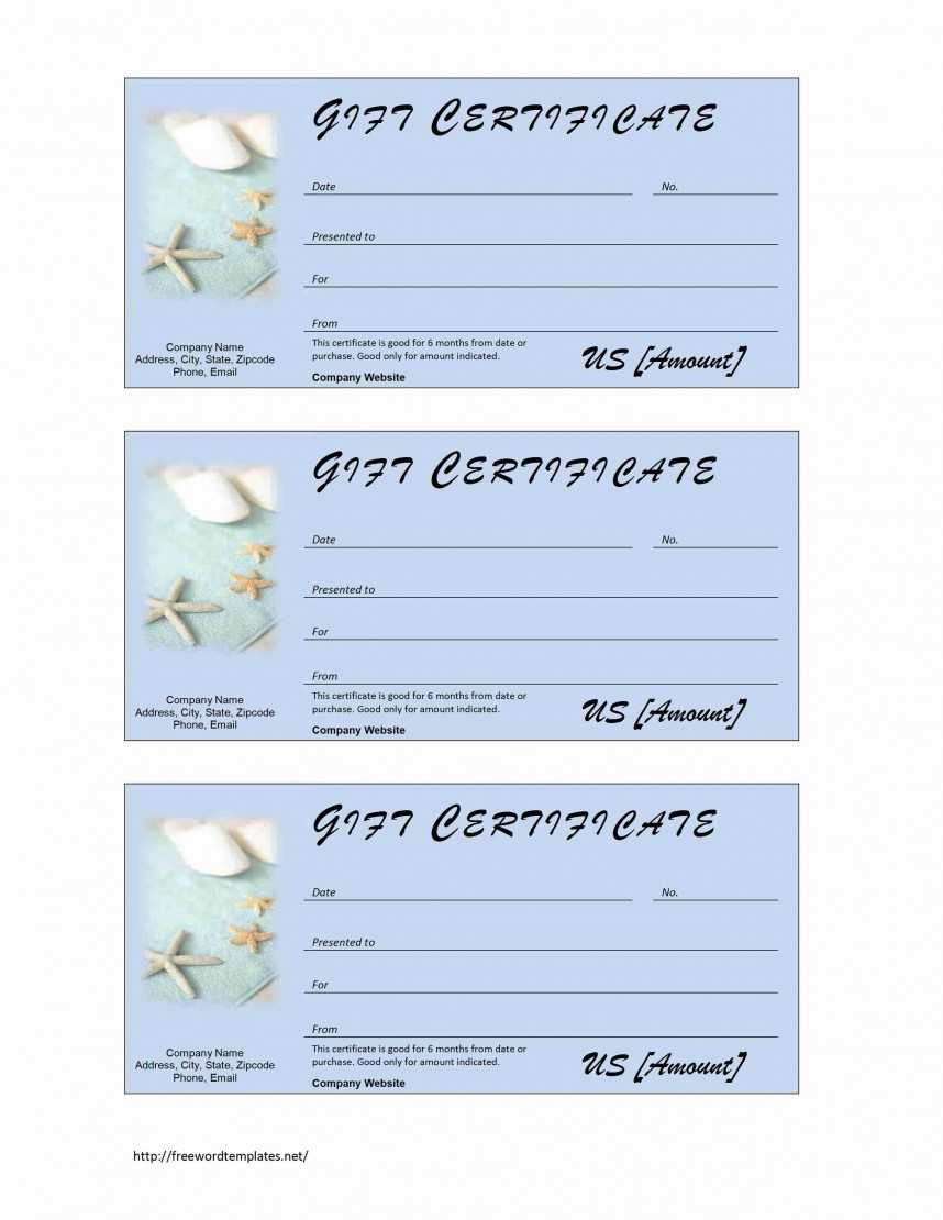 Fantastic Spa Gift Certificate Template Ideas Printable Free For Spa Day Gift Certificate Template