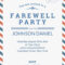 Farewell Party Invitation Template | Party Invitation Card Regarding Bon Voyage Card Template