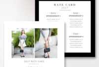 Fashion &amp; Beauty Blogger Rate Card Template |Stephanie with regard to Rate Card Template Word