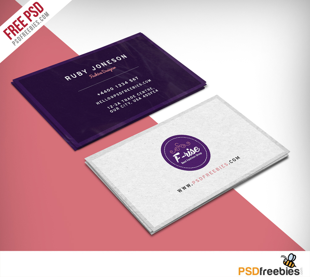 Fashion Designer Business Card Free Psd | Psdfreebies Within Professional Business Card Templates Free Download