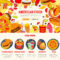 Fast Food Restaurant Menu Banner Template Regarding Food Banner Template