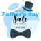 Father Day Sale Banner Template With Bow Tie And Top Hat. Vector.. With Tie Banner Template
