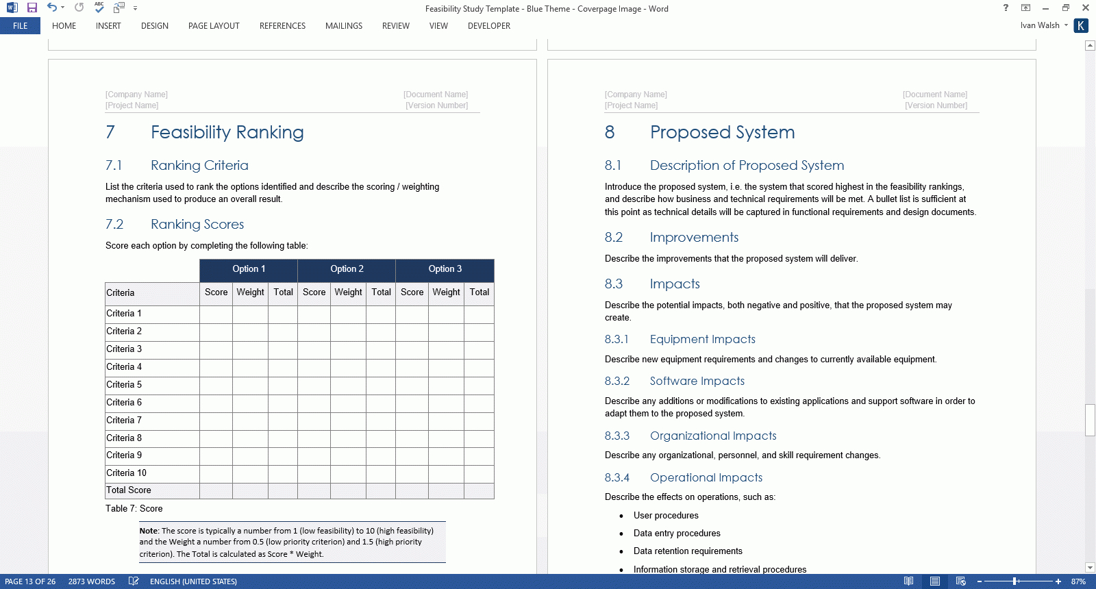 Feasibility Study Templates (Ms Word) – Templates, Forms For Technical Feasibility Report Template