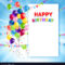 Festive Happy Birthday Card Template With Free Happy Birthday Banner Templates Download